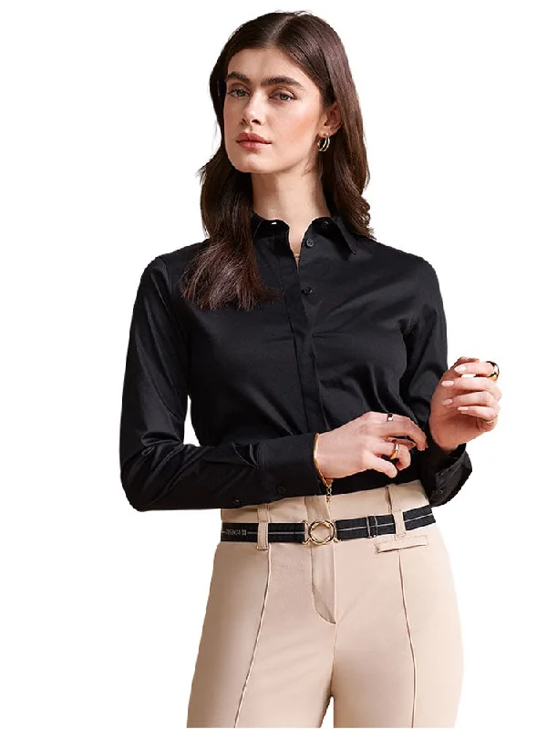 Riani Shirt Black-- Fashionable Trendy Casual