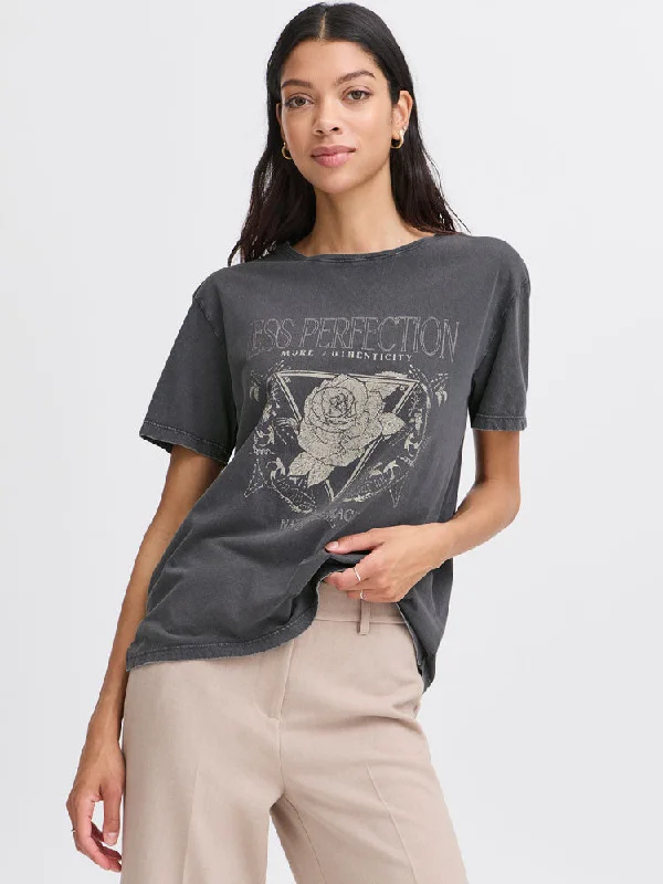B Young BySolko Rock T-Shirt Asphalt-- Elegant Classic Vintage