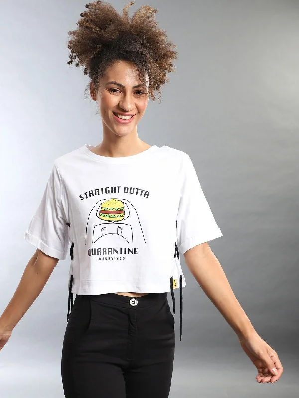 Campus Sutra Women's Cotton Printed T-Shirts-- Modern Contemporary Chic