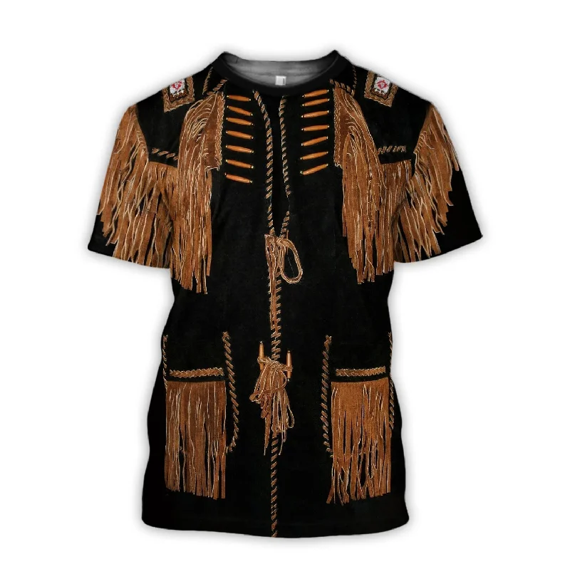 Cool Cowboy Shirt Men Women Cosplay 3D Over Printed Cow Boy T Shirts-- Seamless Knitted Crochet