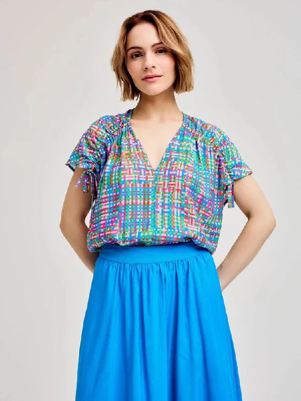 CKS Silvan Shirt Multicoloured-- Mesh Fabric Canvas Fabric Denim Fabric