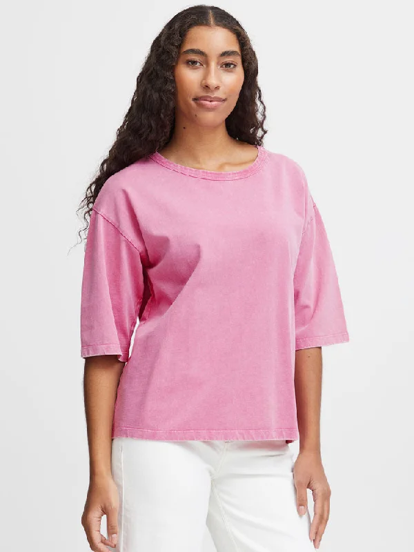 B Young ByTrollo SS T-Shirt Pink-- Modern Contemporary Chic