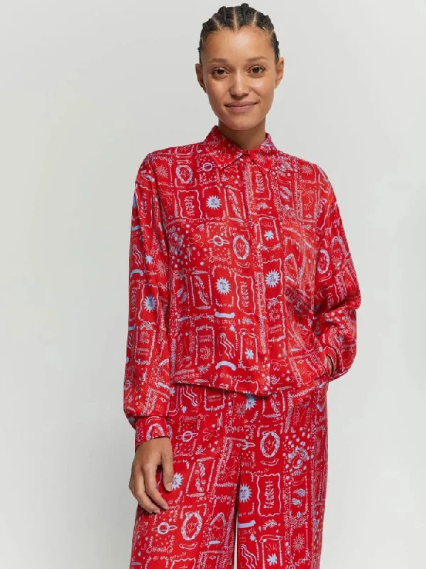 iBlues Empress Shirt Red Stampa-- Layered Multi-layer Single Layer