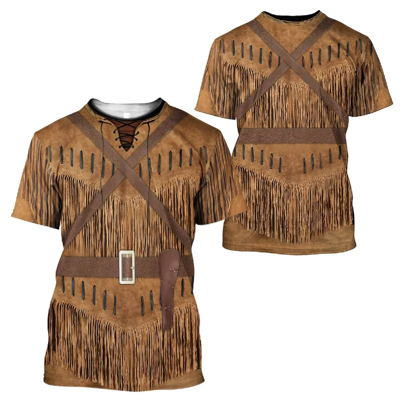 3D All Over Printed Cowboy Cosplay T Shirts Best Gift For Cowboy-- Handmade Hand-knitted Hand-woven