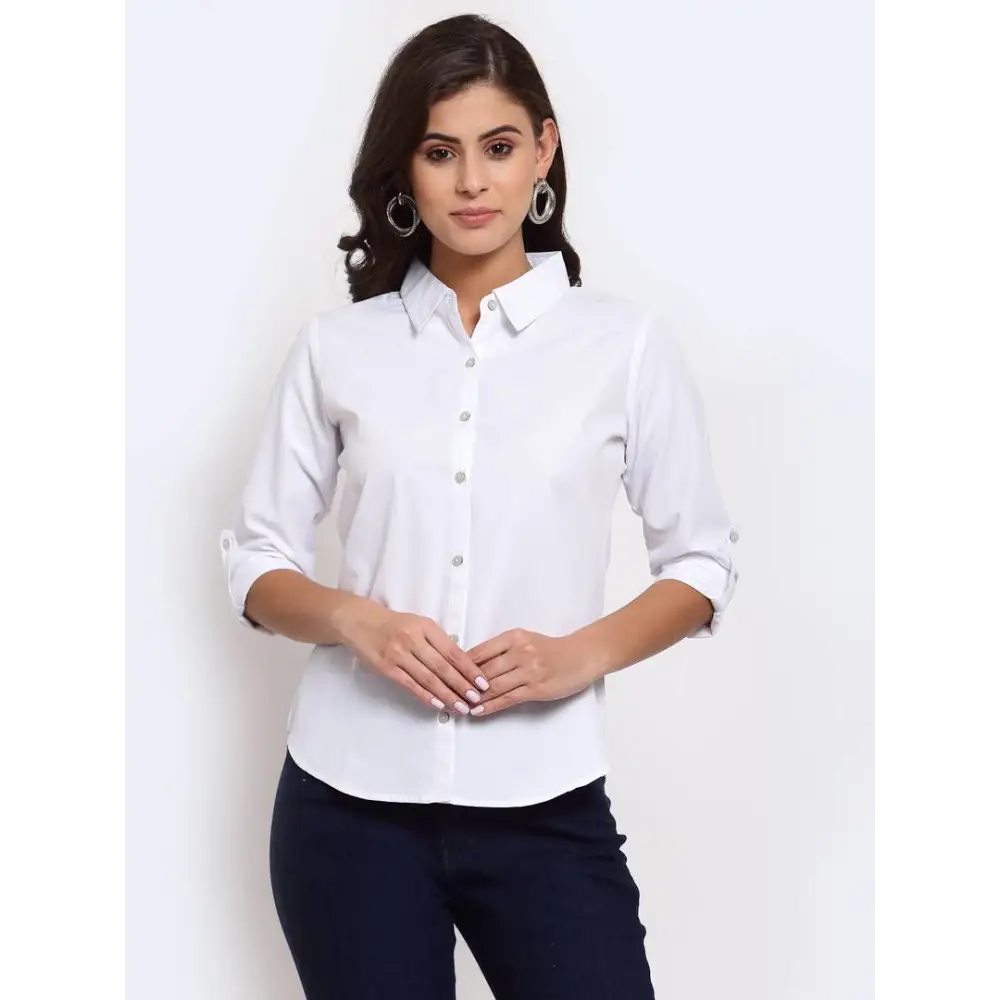 Cotton Regular Fit Shirt-- Graphic Embroidered Appliqued