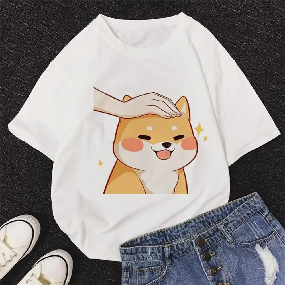 Classic Polycotton Printed T-Shirt for Women-- Machine Wash Dry Clean Hand Wash