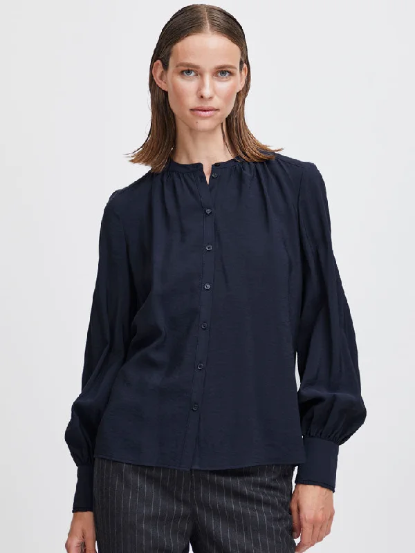 B Young ByIlano Shirt Total Eclipse-- Iron Safe Non-Iron Wrinkle Free