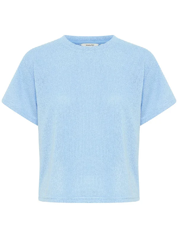 B Young BySif T-Shirt Vista Blue-- Graphic T-Shirt Round Neck Polyester