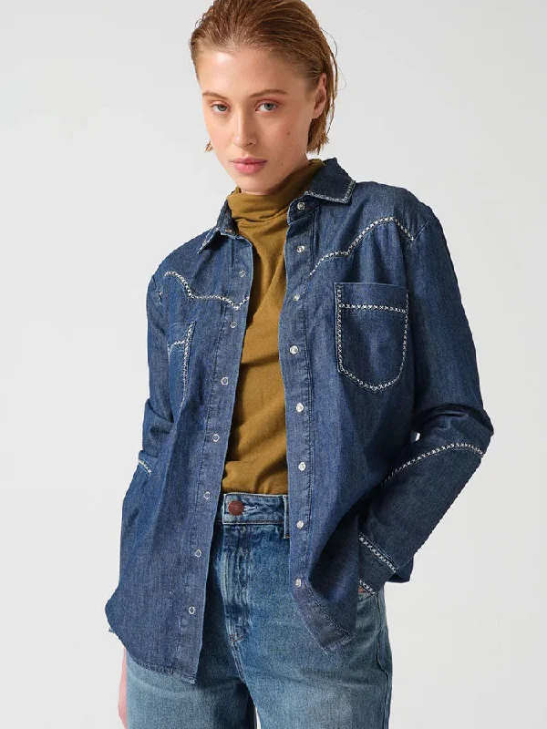 Seventy + Mochi Ray Shirt Mid Vintage-- Mesh Blend Leather Blend Suede Blend