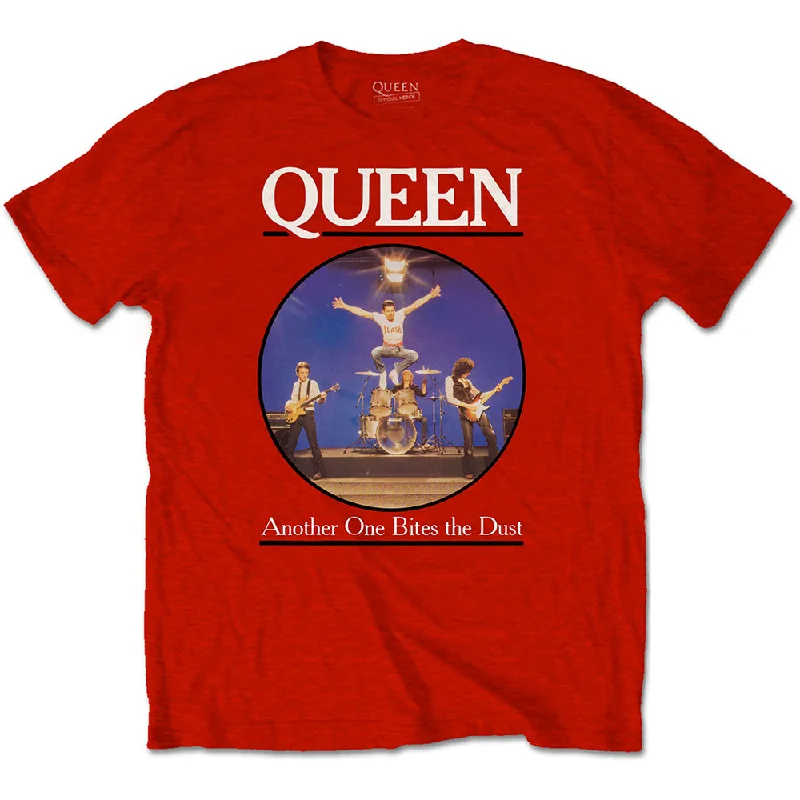 QUEEN T-SHIRT: ANOTHER ONE BITES THE DUST QUTS47MR03 LARGE-- Cashmere Blend Cotton Blend Poly Blend