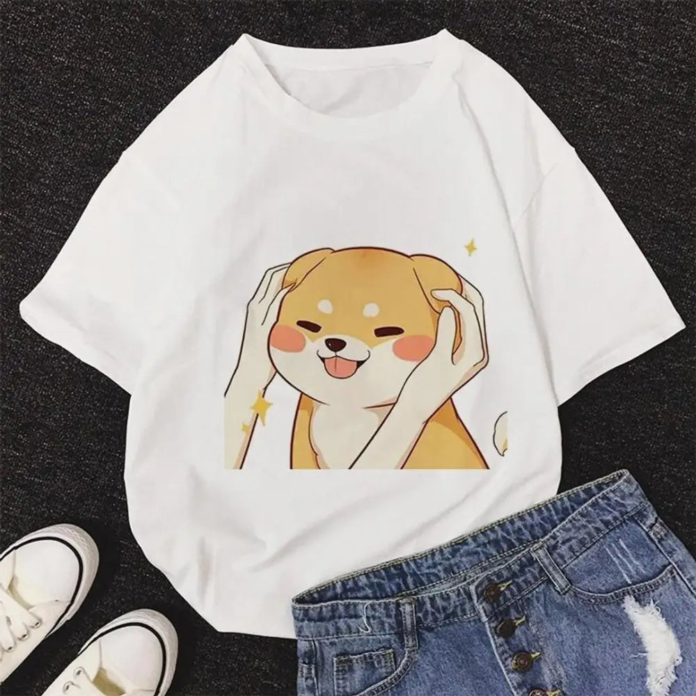 Classic Polycotton Printed T-Shirt for Women-- Cozy Warm Stylish