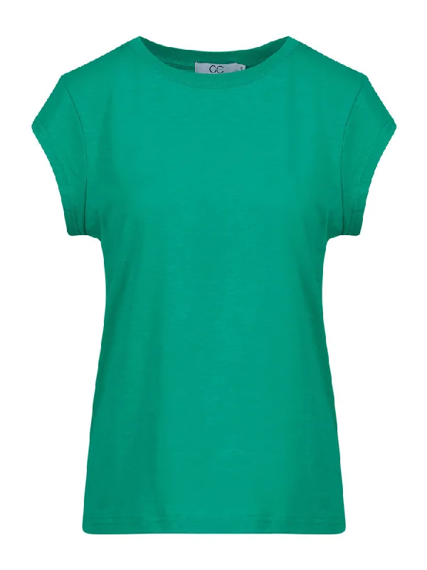CC Heart Basic T-Shirt Clover Green-- Chenille Blend Fleece Blend Nylon Blend