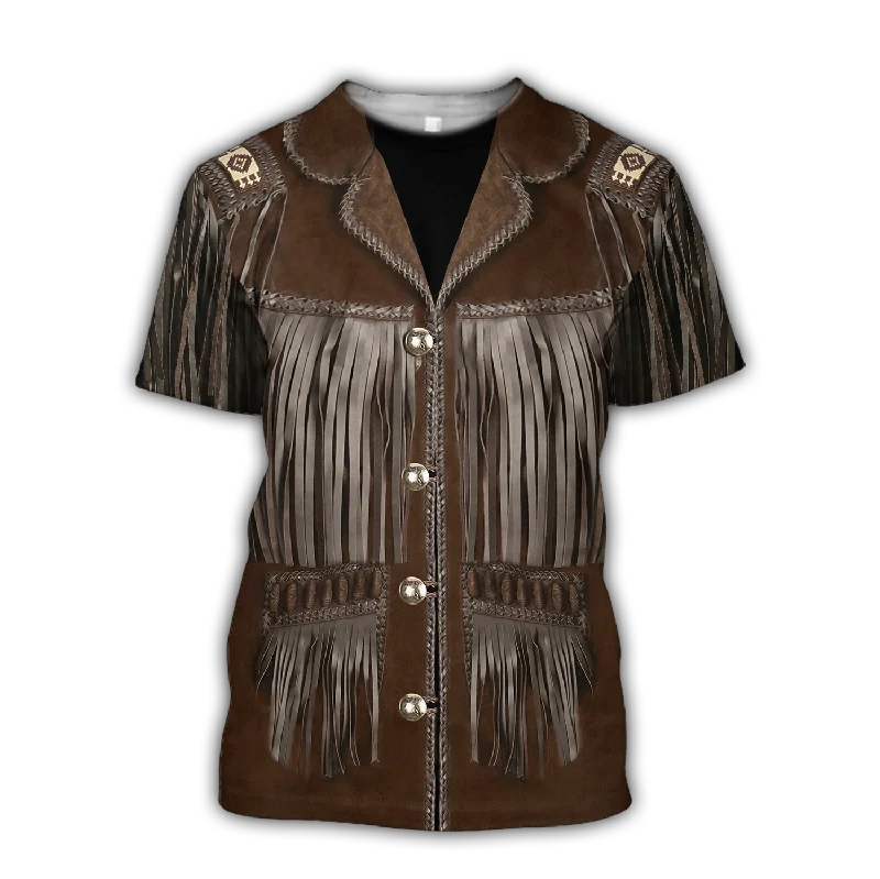 Cool Cowboy Shirt No Cosplay 3D Over Printed Unisex Premium Shirt For Cowboys-- Asymmetrical Pockets Print