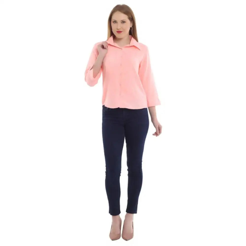 HODA Woman Regular stylish shirt-- Chenille Brocade Lace