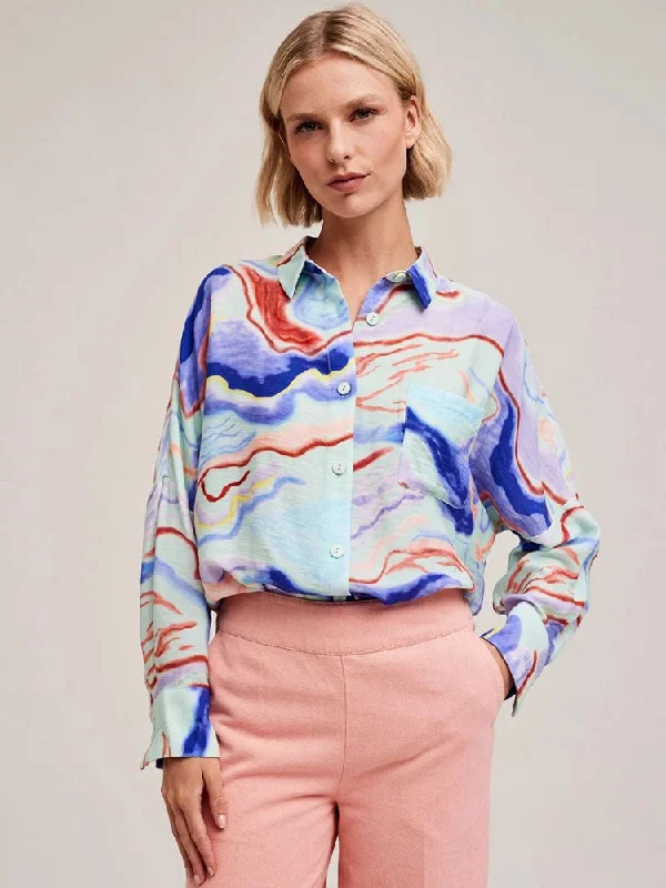 CKS Wazna Shirt Landscape-- Fleece Nylon Spandex