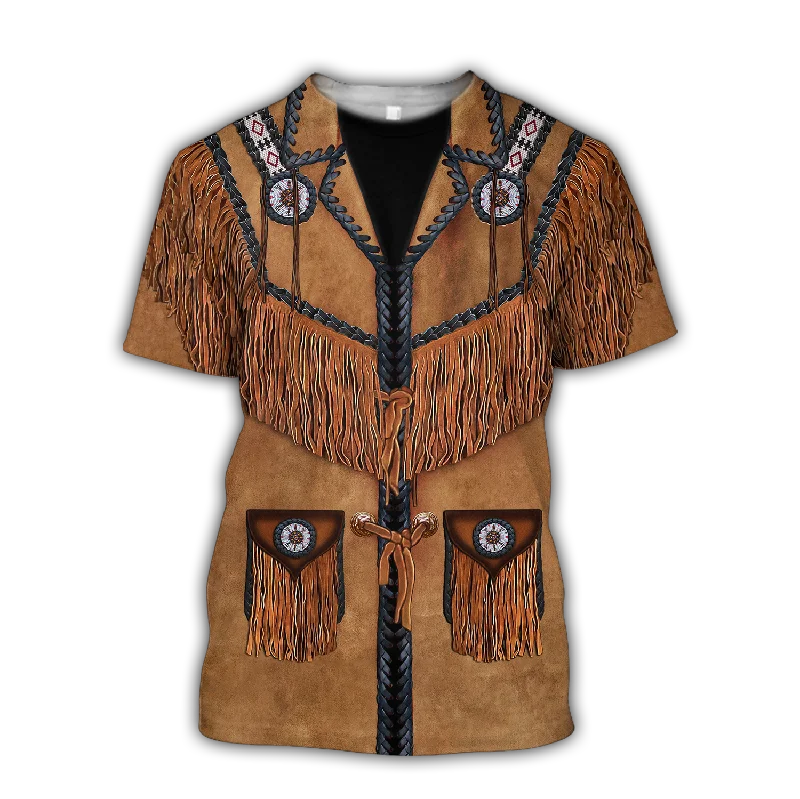 Cowboy T Shirt 3D All Over Print Cowboy Pattern Shirts Men Women-- Solid Color Striped Floral