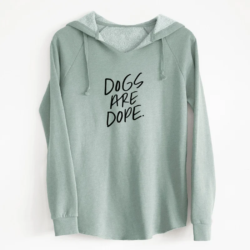Dogs Are Dope - Cali Wave Hooded Sweatshirt Hoodie with Pastel Soft Subtle