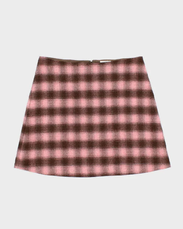 Wilfred Wool Blend Check Skirt - S lace skirt romantic