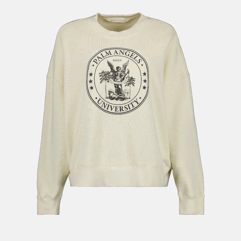 Sweatshirt College Hoodie with Zipper Placket Modern Functional