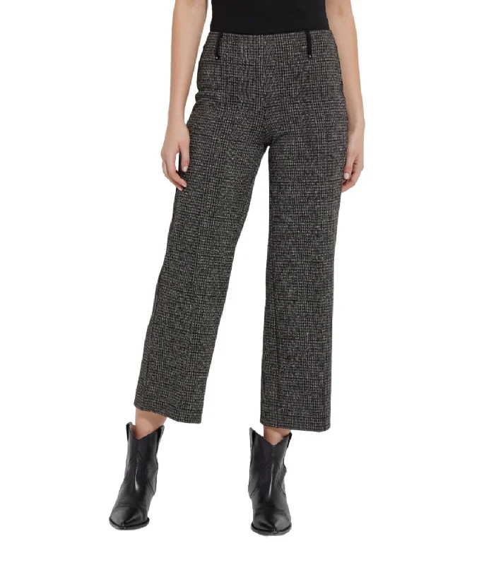 Livia Crop Pant Avenue Plaid Comfortable Denim Leggings