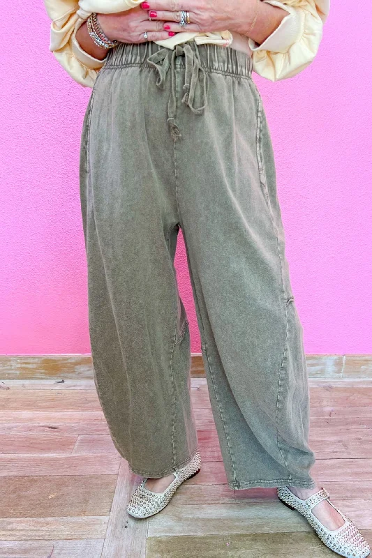 Amazing Day Pants - Mocha Fashionable Tapered Leg Pants