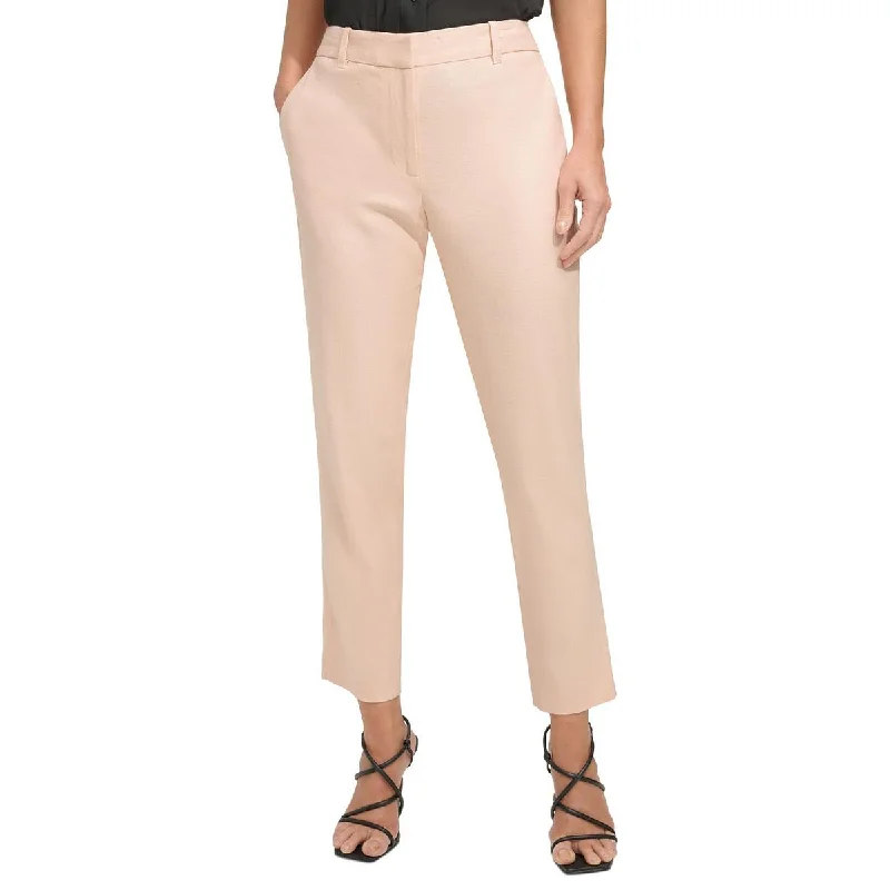 Womens Linen Ultra High Rise Straight Leg Pants Comfortable Cargo Pants