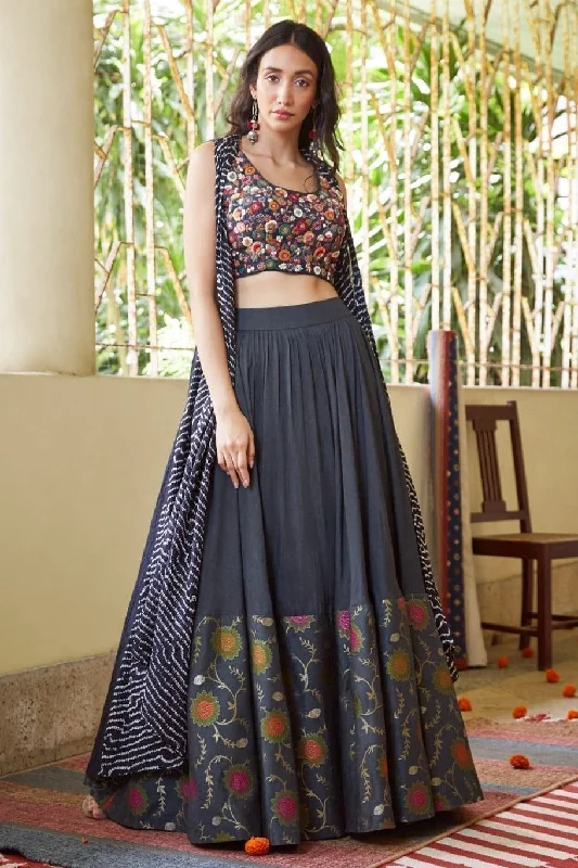 Croptop Skirt & Cape linen skirt natural