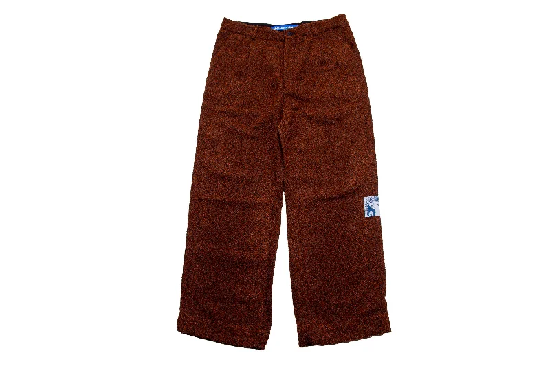 Jungles Jungles Static Pleated Pant "Brown" Stylish Elastic Waist Pants