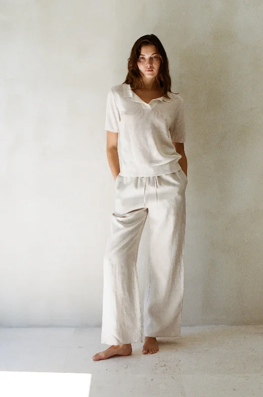 A.Ren Novah Linen Pants Trendy Work Pants