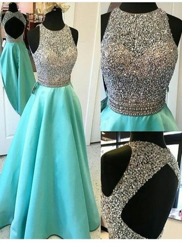Custom Made Round Neck Open Back Prom Dresses, Backless Light Blue Prom Dresses, Backless Formal Dresses Tunics Trendy modern Custom Made Round Neck Open Back Prom Dresses, Backless Light Blue Prom Dresses, Backless Formal Dresses Tunics Trendy modern