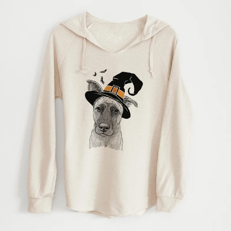 Witch Zoey the Mixed Breed - Cali Wave Hooded Sweatshirt Hoodie with Hem Detail Decorative Unique