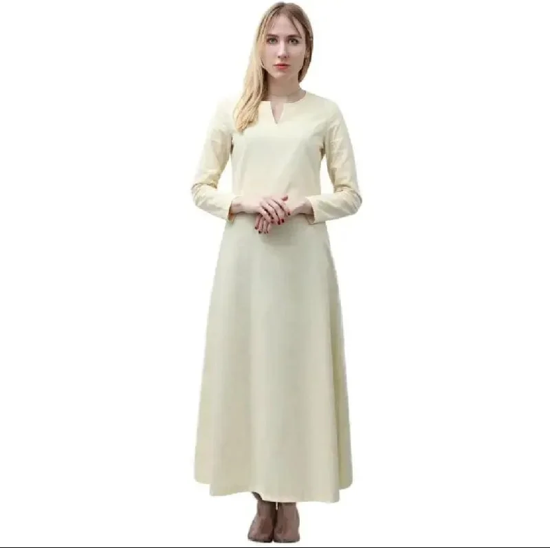 Long Dress for Women, Solid Color M 127784 Tunics Stylish modern