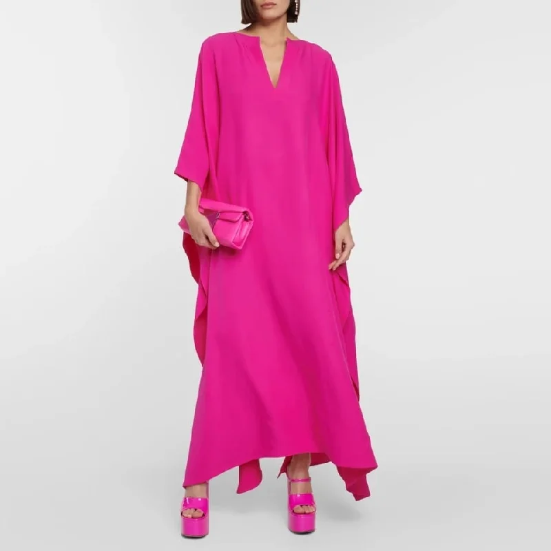 Elegant Pink Long Prom Dress 127258 Tunics Versatile functional