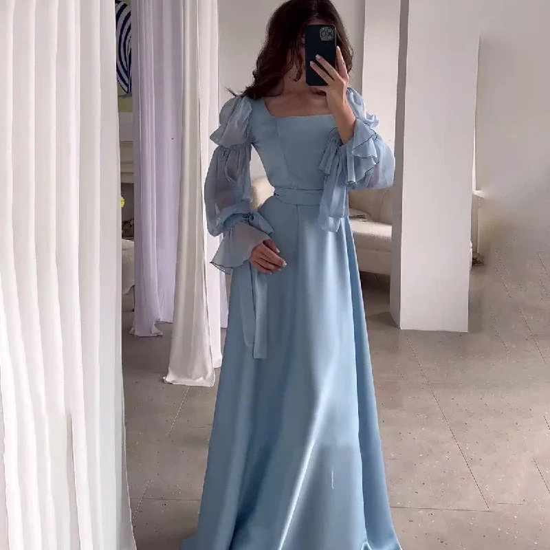 Women's Long Sleeve Solid Color Modest Fashion Dress M 532909 Tunics Stylish elegant Women's Long Sleeve Solid Color Modest Fashion Dress M 532909 Tunics Stylish elegant