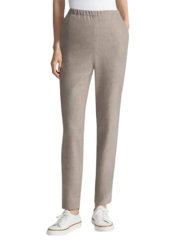 Jones Flannel Pants In Concrete Melange Modern Skinny Pants