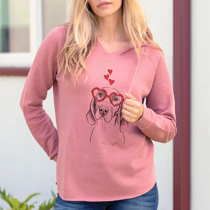 Valentine Norman the Plott Hound - Cali Wave Hooded Sweatshirt Hoodie with Lining Warm Insulated