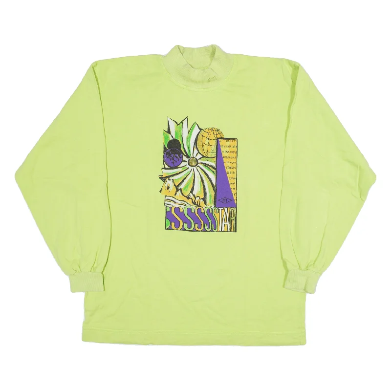 MASER Sweatshirt Green Womens UK 12 Hoodie with Gradient Ombre Colorful