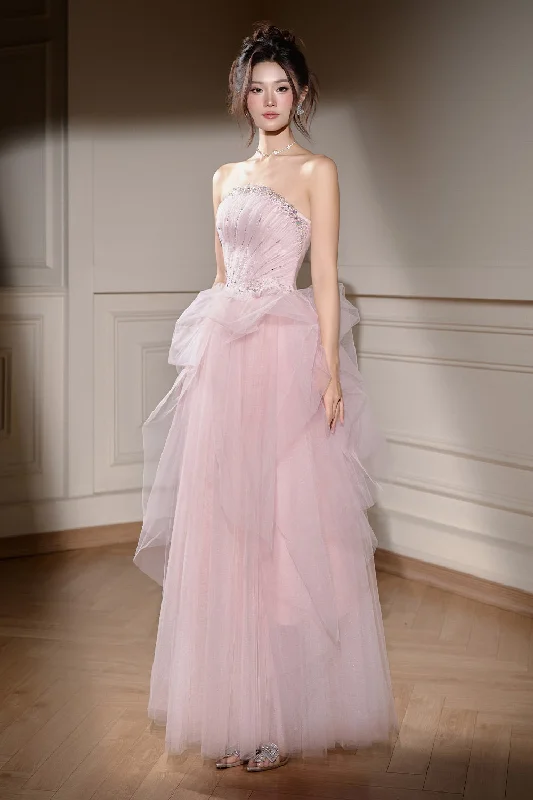 Symphony A-line Bead Mesh Taffeta Long Length Dress Tunics Trousers formal