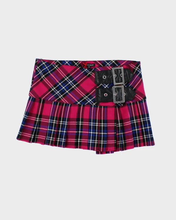 Y2k 00s Hell Bunny Plaid Mini Skirt - M velvet skirt luxury