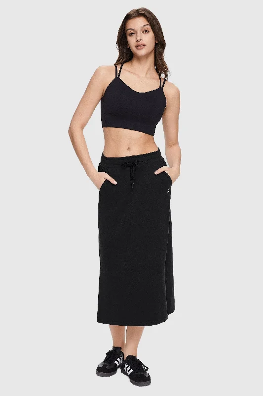 Casual Midi Skirt chiffon skirt airy