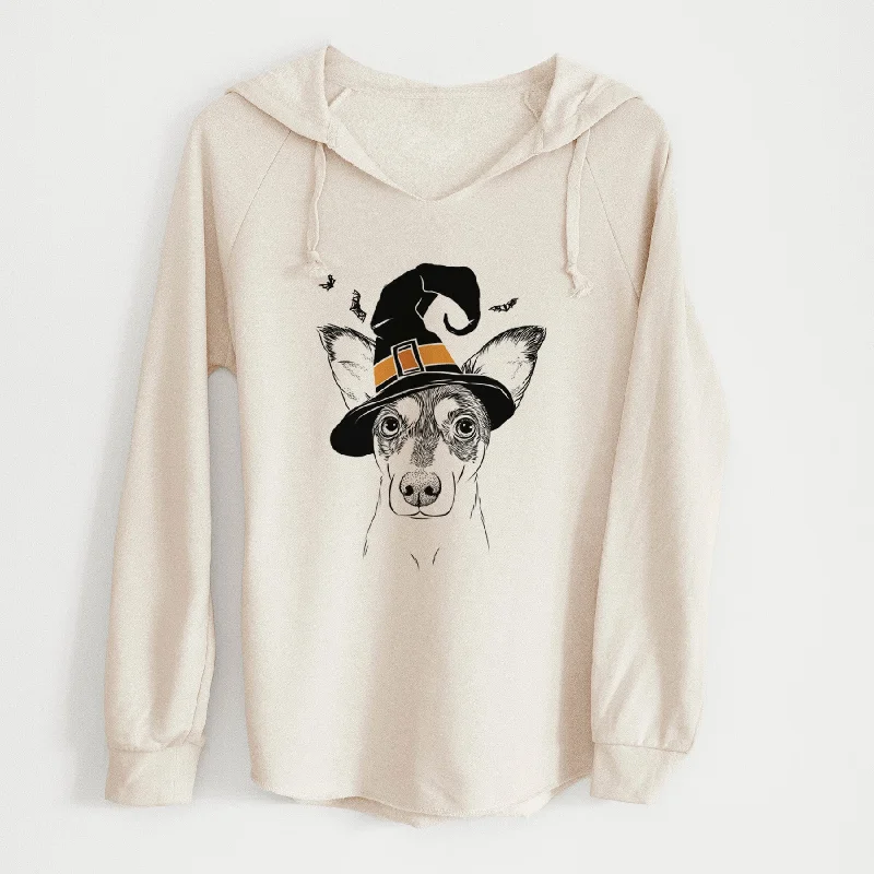 Witch Chloe the Doxie Mix - Cali Wave Hooded Sweatshirt Hoodie with Reflective Safety Nightwear
