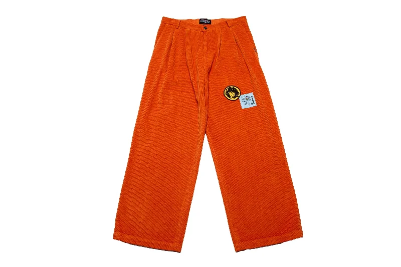 Pas de Mer Outdoors Pants "Orange" Comfy High-Waist Jeans