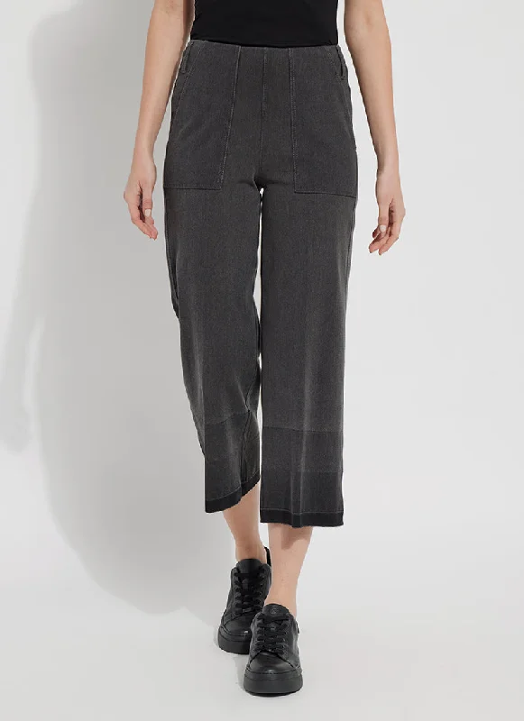 Wide Leg Gradient Crop Pant Cozy Jogger Leggings