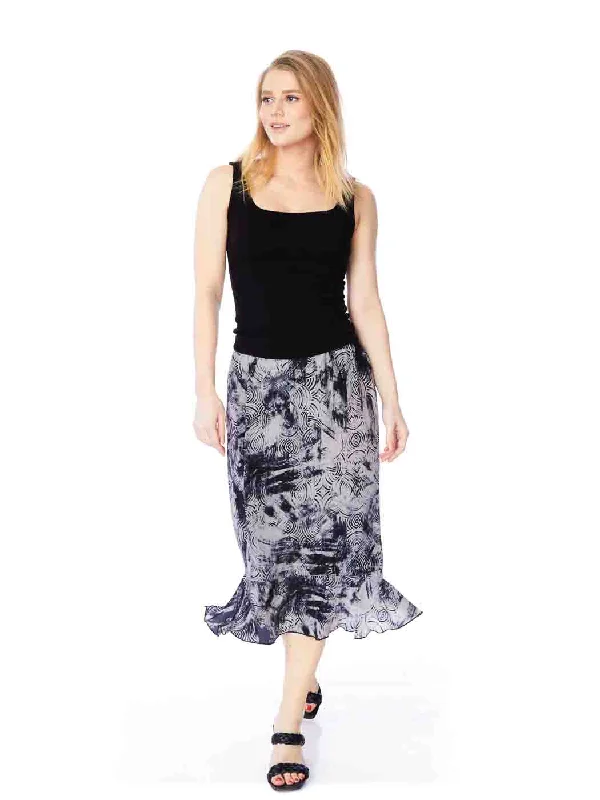 Tianello "Very Tiki" Washable Silk "Tulip" Skirt wool skirt sturdy