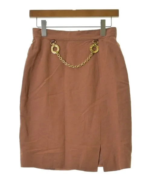 CELINE Knee length skirts lace skirt romantic