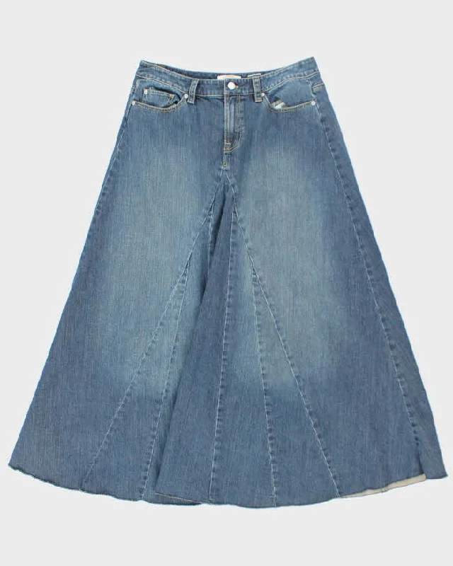 Vintage Y2k 00s Talbots Denim Maxi Skirt - S leather skirt durable