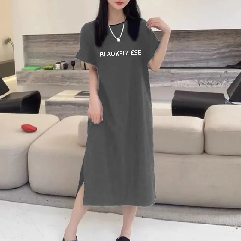 Women's Short Sleeve Tee Dress - XXL - 423822 Tunics Ceremony elegant
