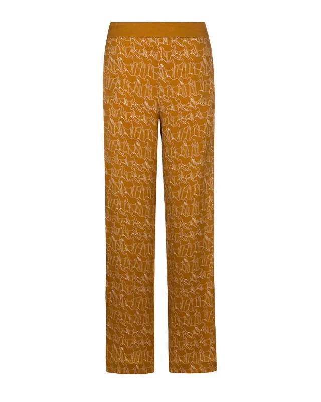 Women Catja Pants In Copper Casual Skinny Fit Pants