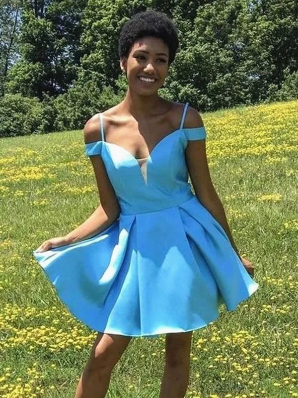 Off Shoulder Short Blue Prom Dresses, Off the Shoulder Short Blue Formal Homecoming Dresses Tunics Exclusive limited Off Shoulder Short Blue Prom Dresses, Off the Shoulder Short Blue Formal Homecoming Dresses Tunics Exclusive limited