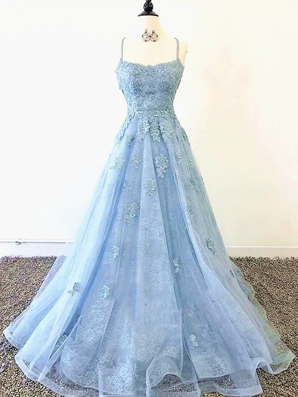 Blue Backless Lace Prom Dresses, Open Back Blue Lace Formal Evening Graduation Dresses Tunics Floral girly Blue Backless Lace Prom Dresses, Open Back Blue Lace Formal Evening Graduation Dresses Tunics Floral girly